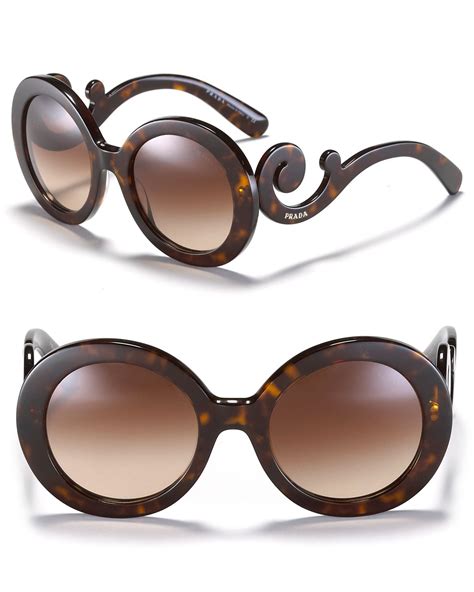 prada baroque round sunglasses|prada baroque sunglasses for women.